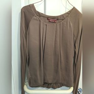 Bloomingdales Comptoir Des Cotonniers Brown Women's Blouse XS Extra Small